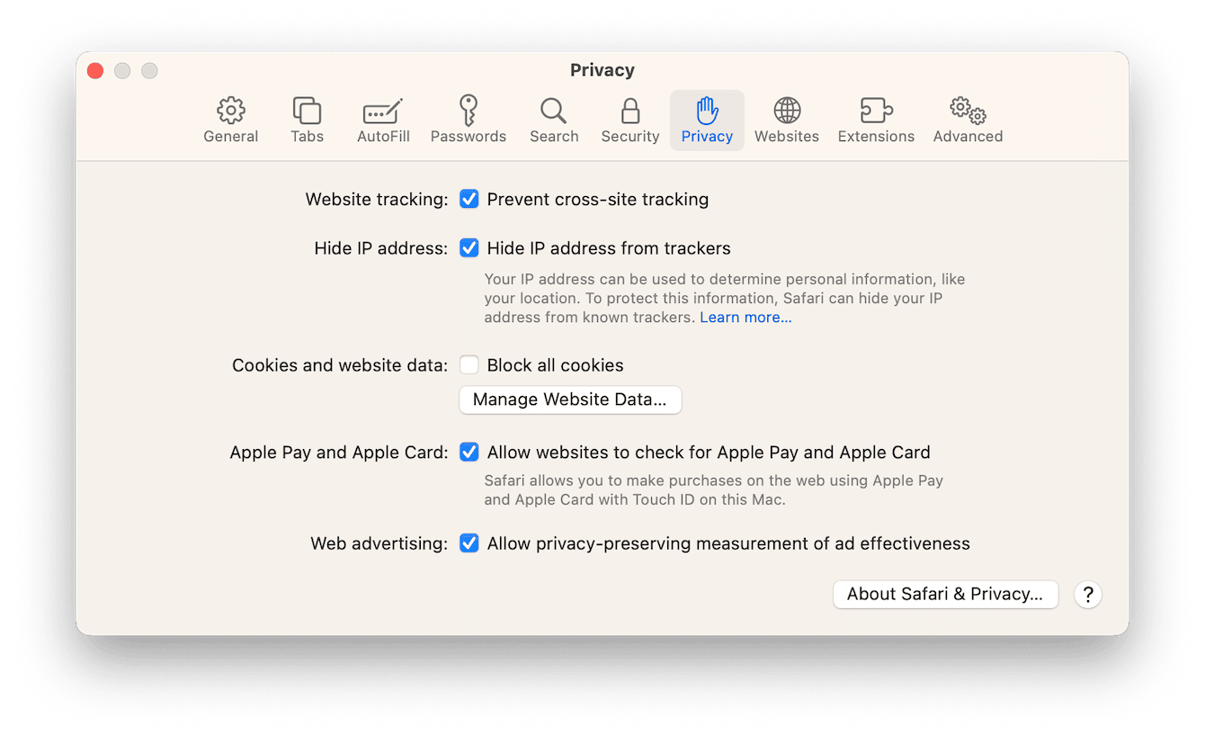 How to clear cookies in Safari 