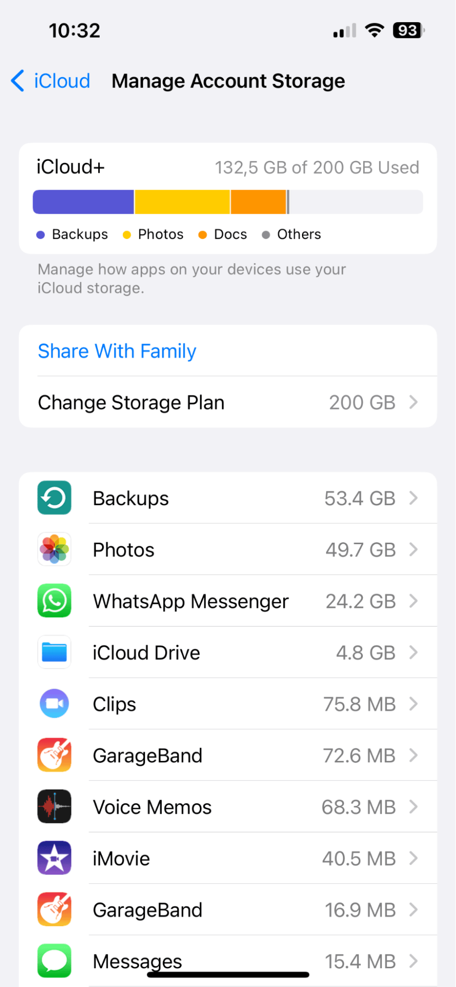 iCloud storage on iPhone is full