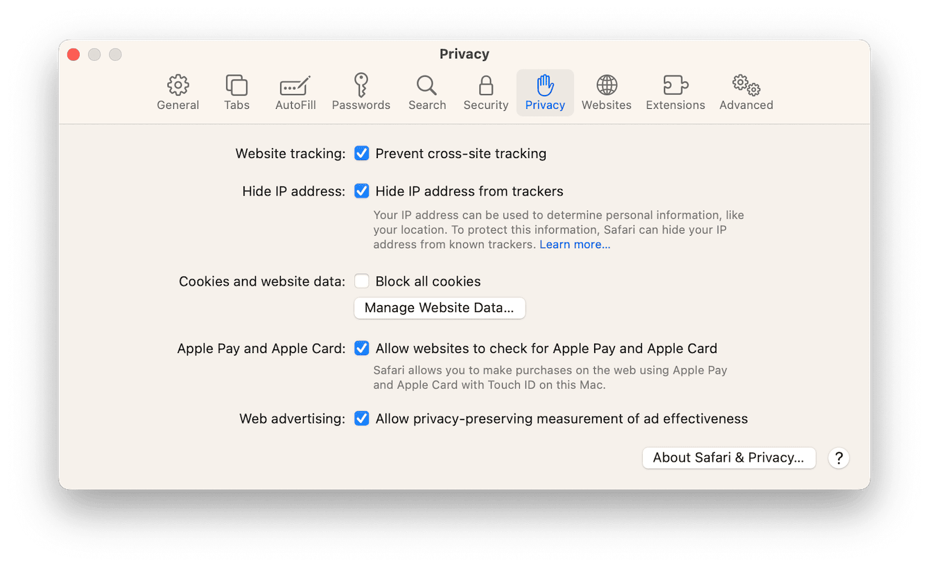 How to enable cookies in Safari