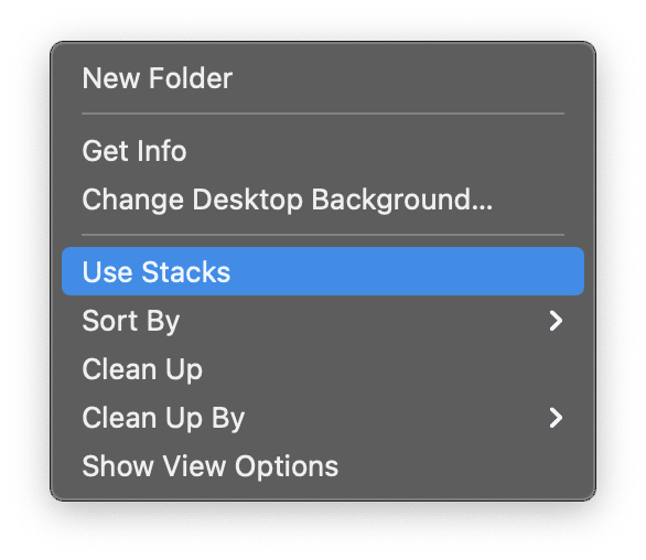 How to use desktop stacks