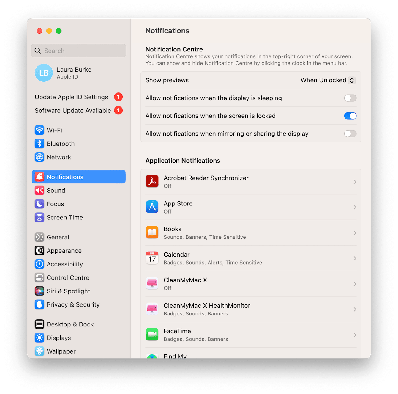 Allow Notifications on Mac