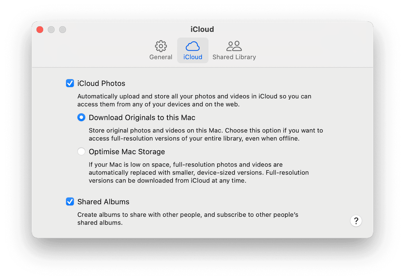 Download full-resolution photos to Mac