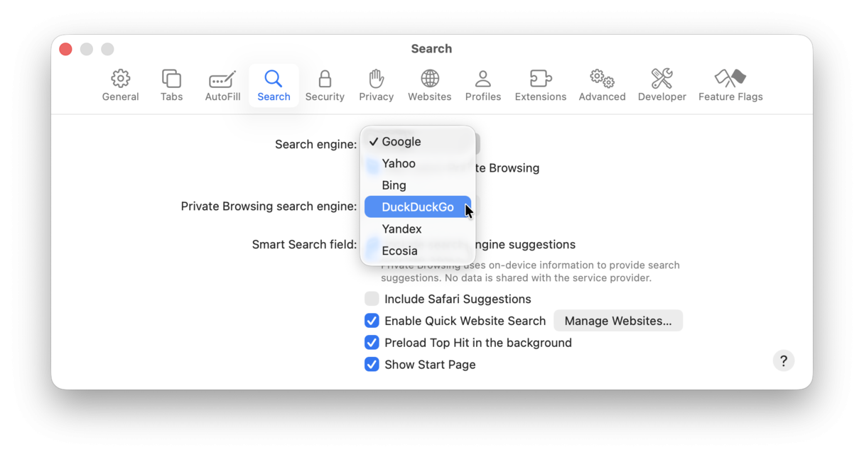 How to remove DuckDuckGo from Safari