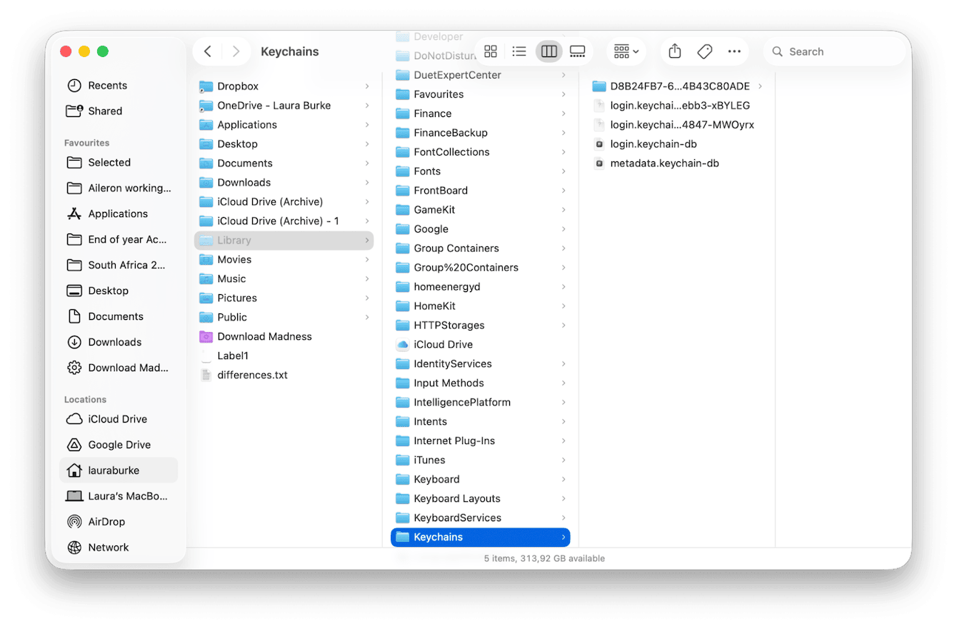 Delete and re-create the login keychain