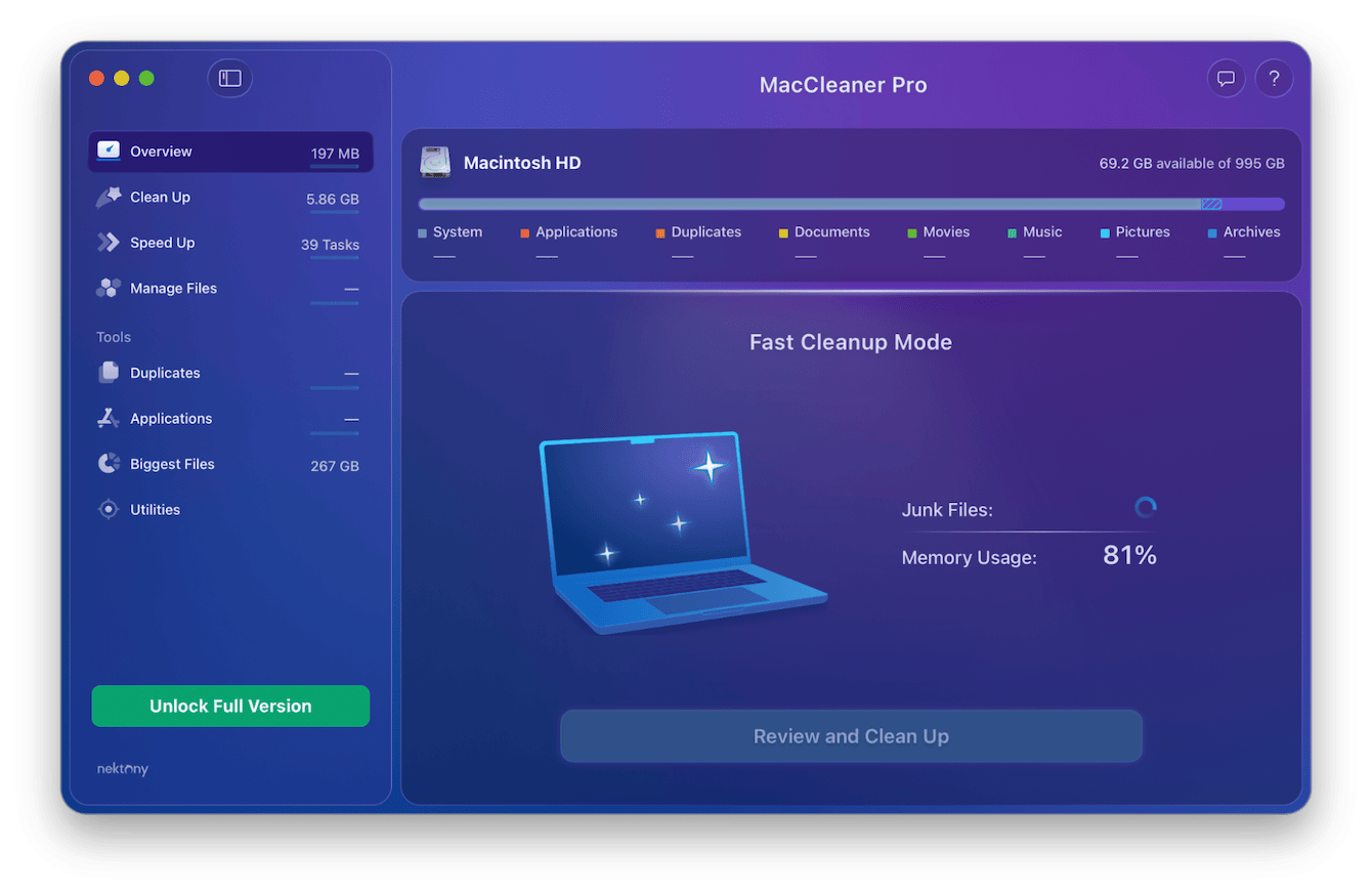 MacCleaner Pro app