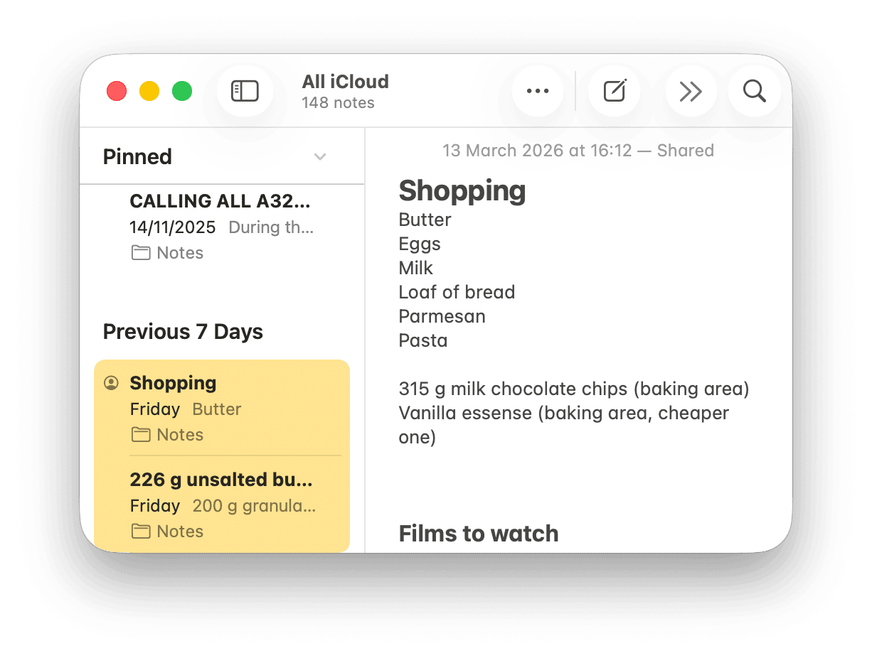 How to export multiple notes at once
