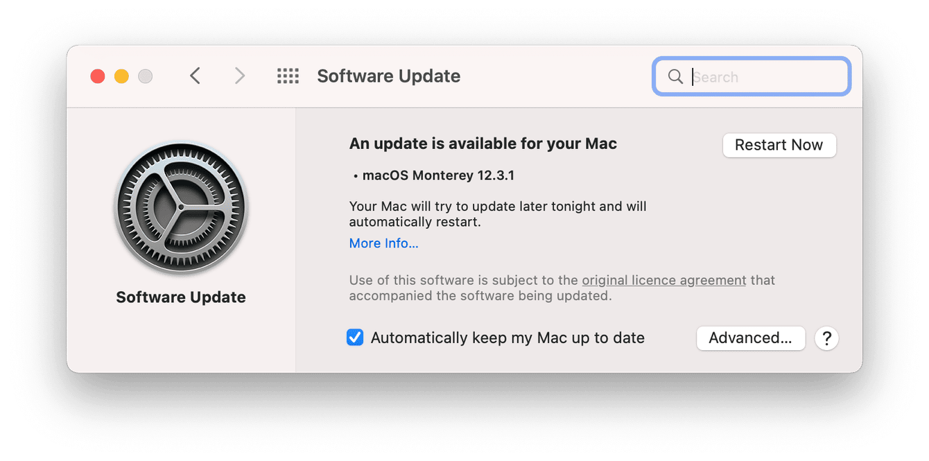 Updating macOS