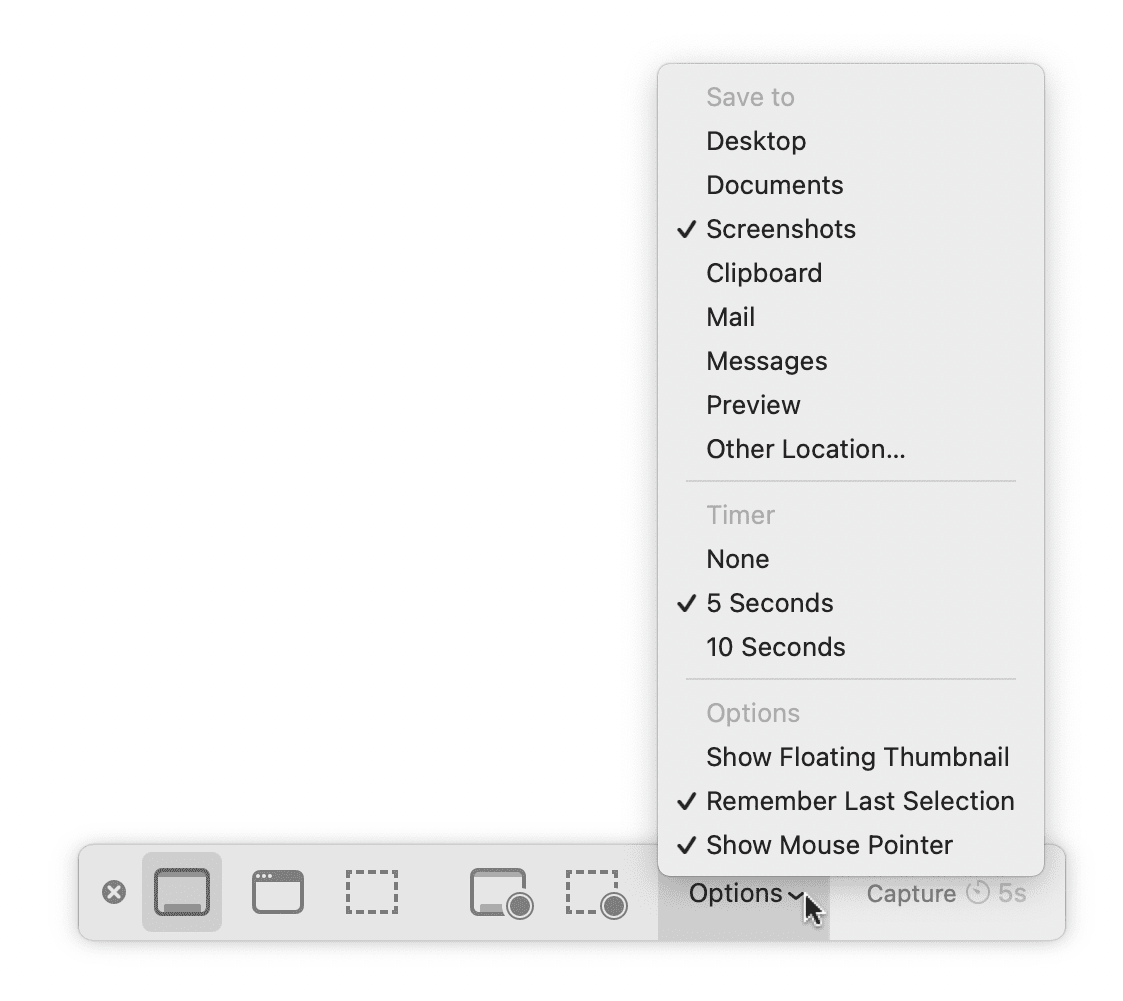 Use the keyboard shortcut