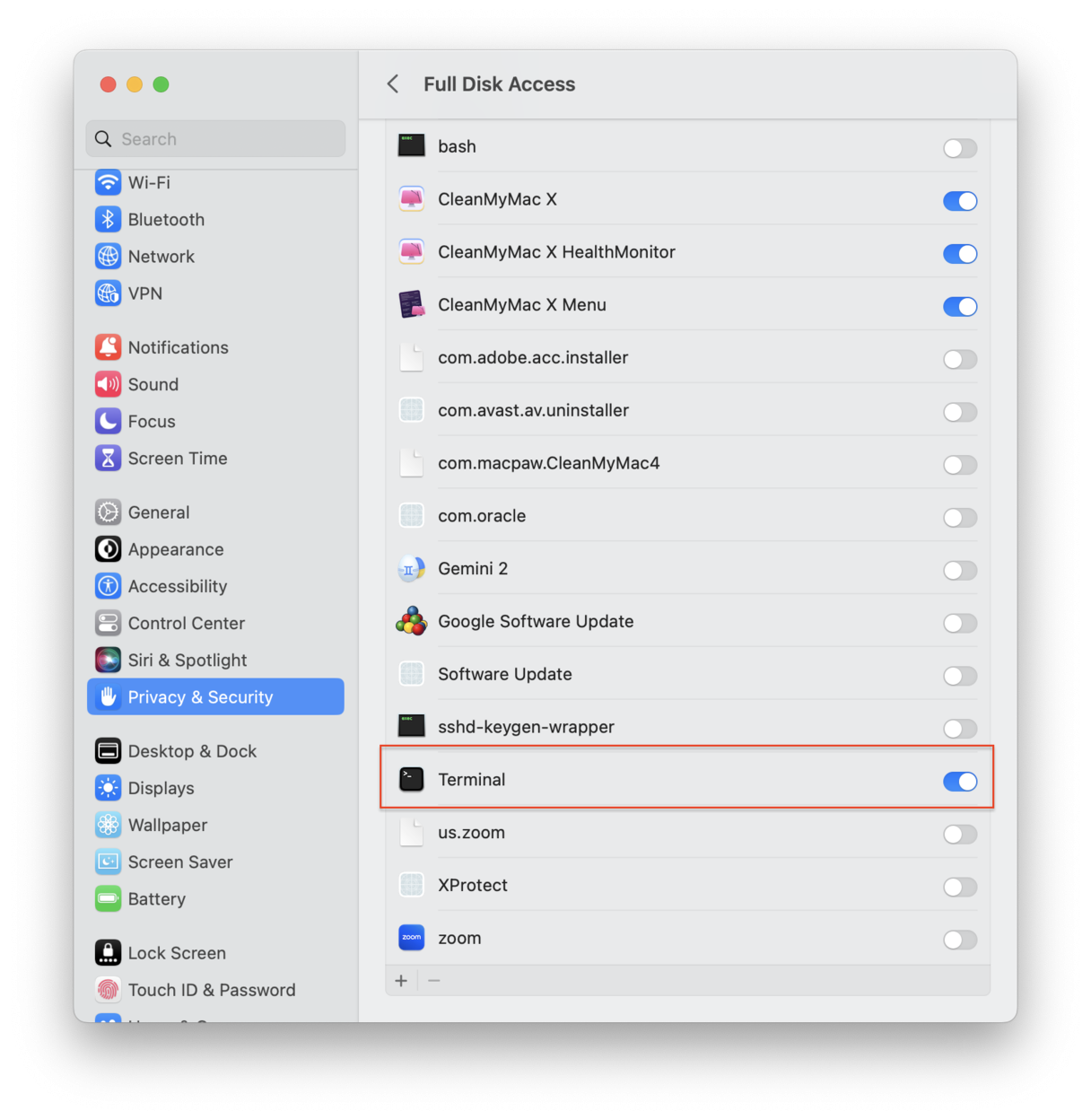 Set up Terminal