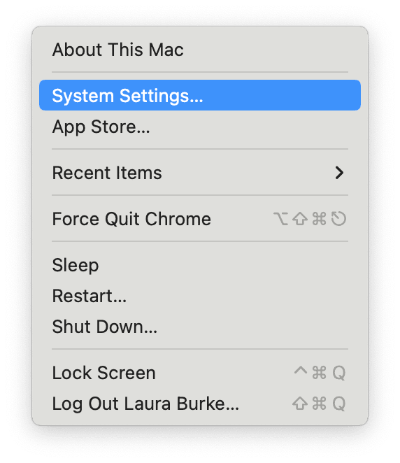 Select your System Setting set them for mac