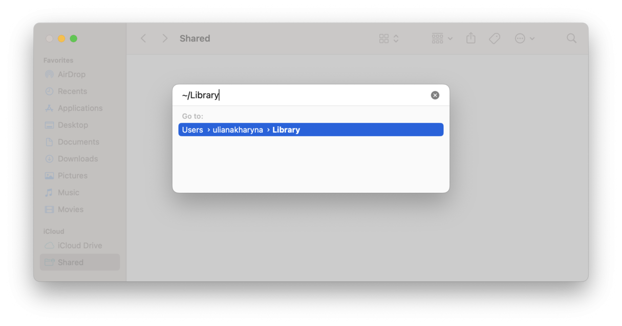 Check Library on Mac