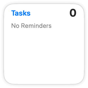 Reminders app on Mac