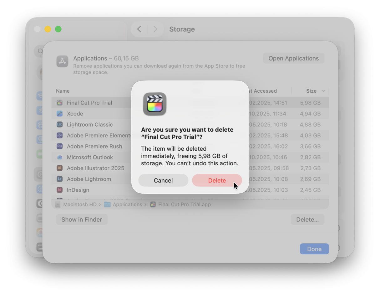 How to remove apps from Mac via System Settings