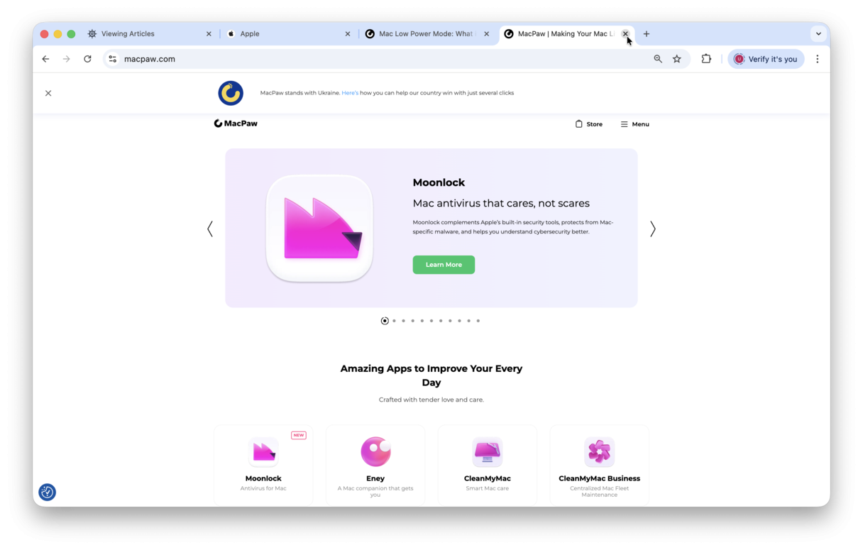 how to free up RAM on Mac — close browser tabs