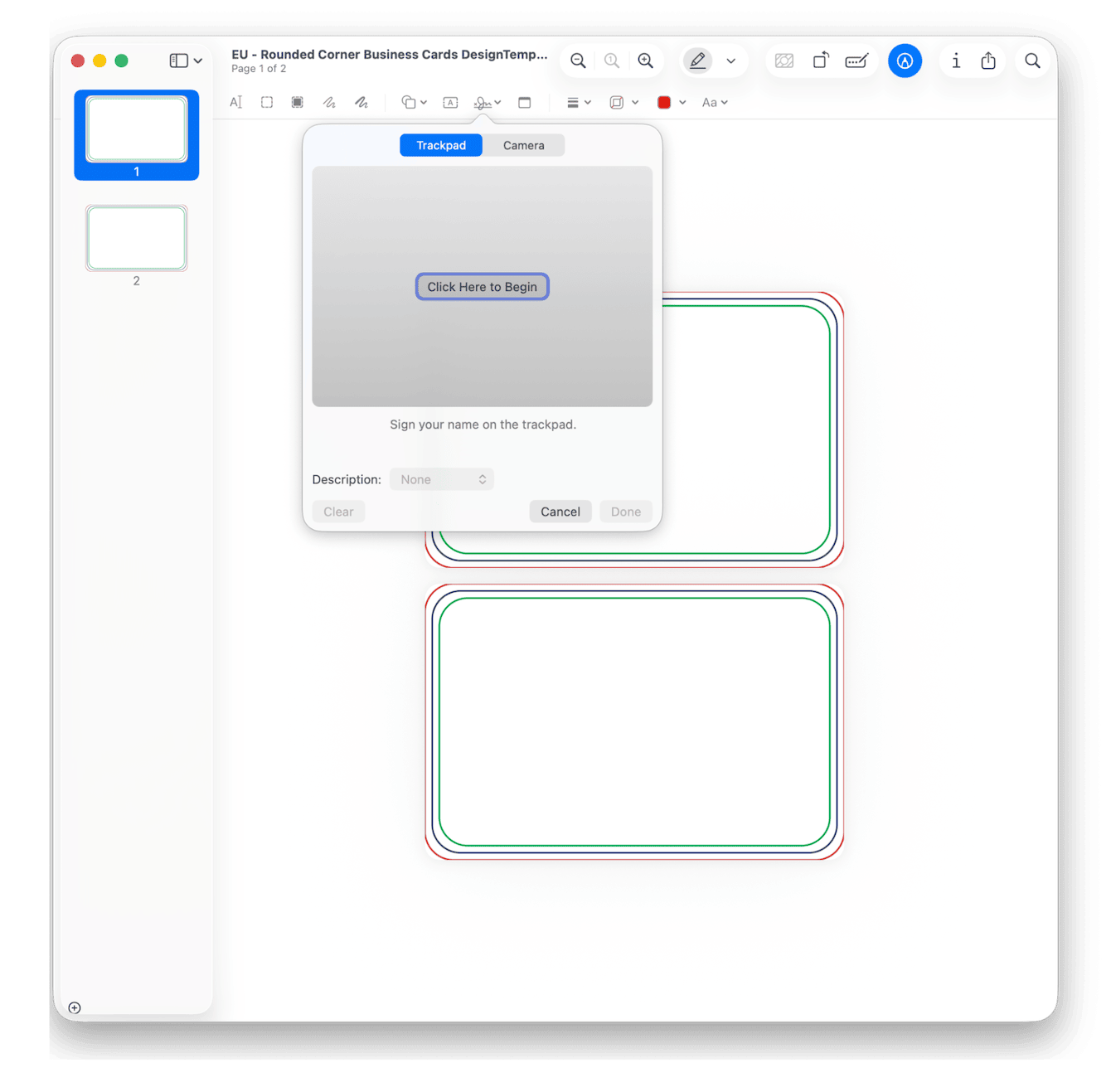 Using Preview app on macOS