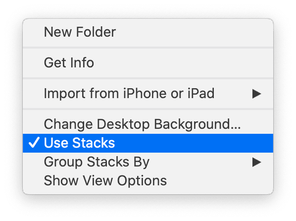 how to use desktop stacks