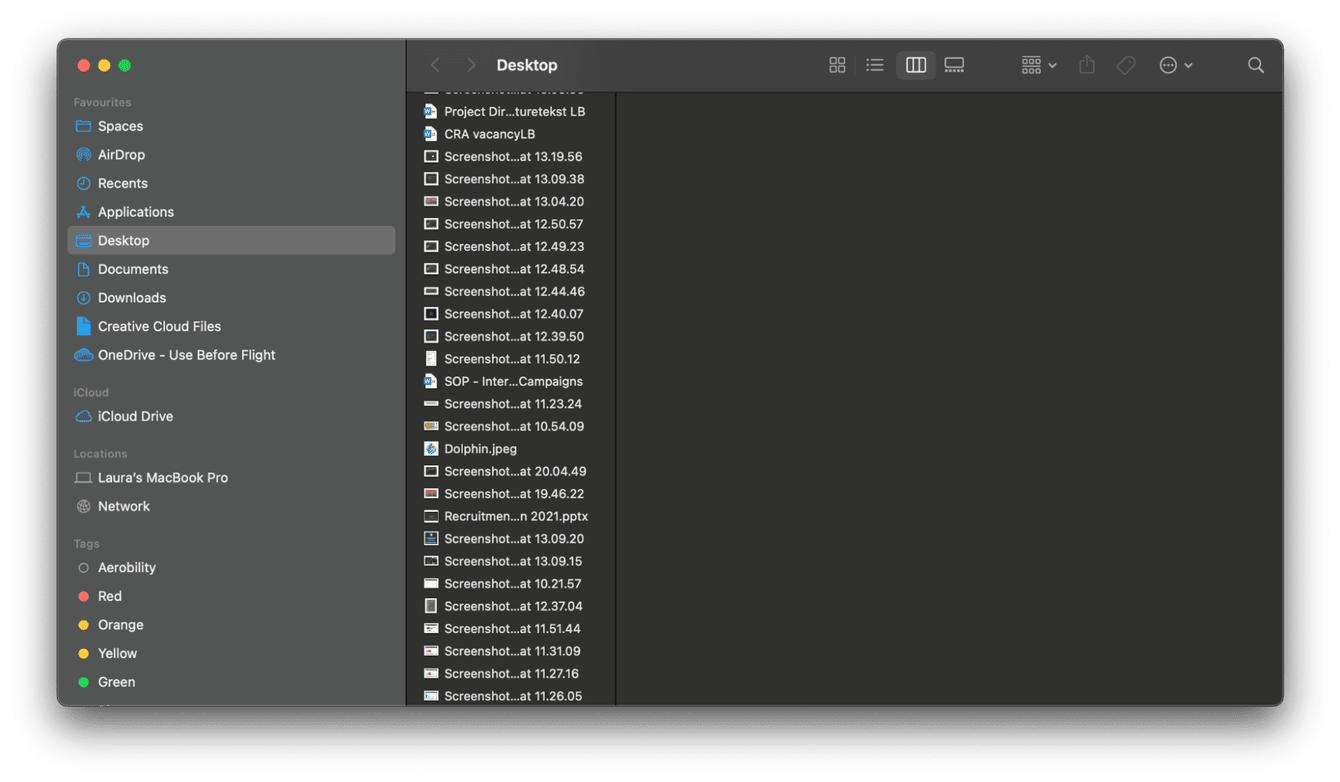 Screenshots folder on Mac
