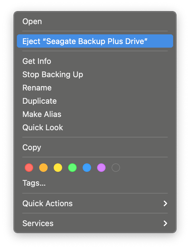 How to eject your drive