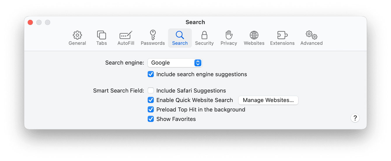 How to disable Search Suggestions