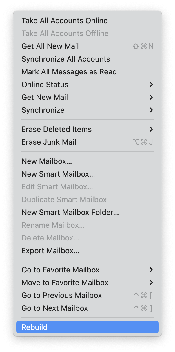 Rebuild your Mail