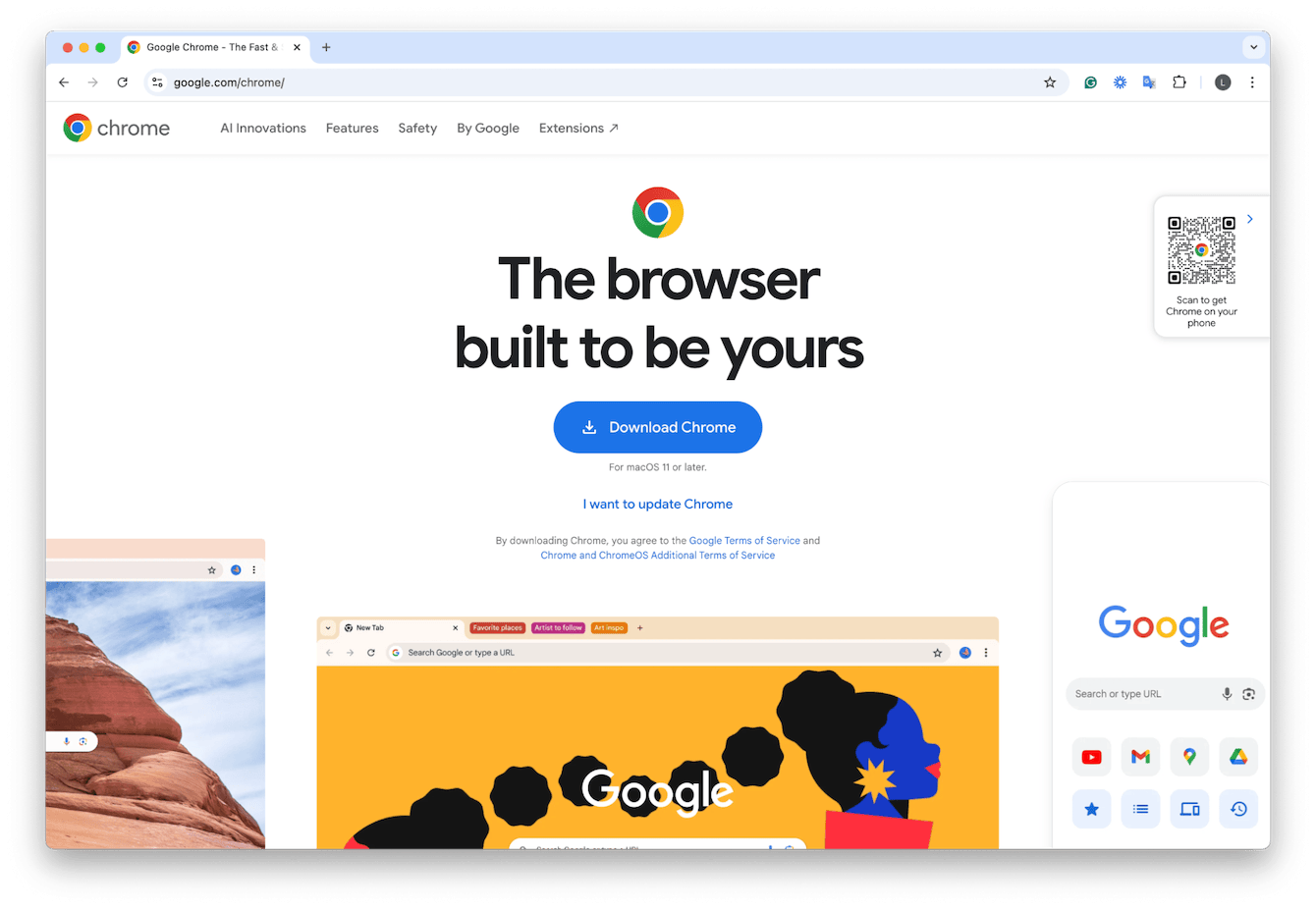 Chrome default browser