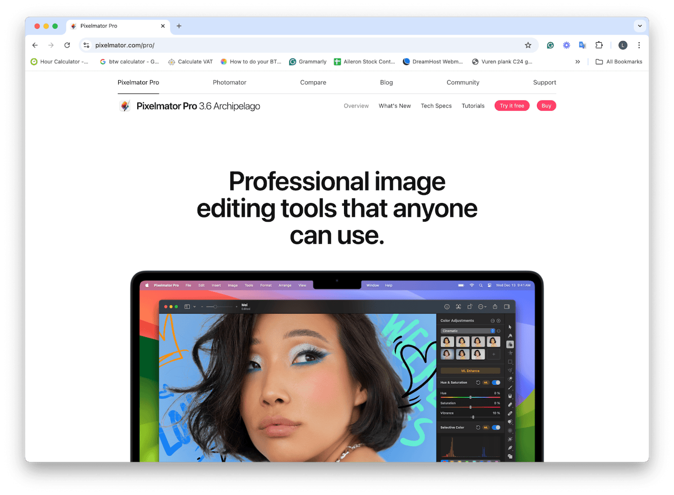 Pixelmator Pro software