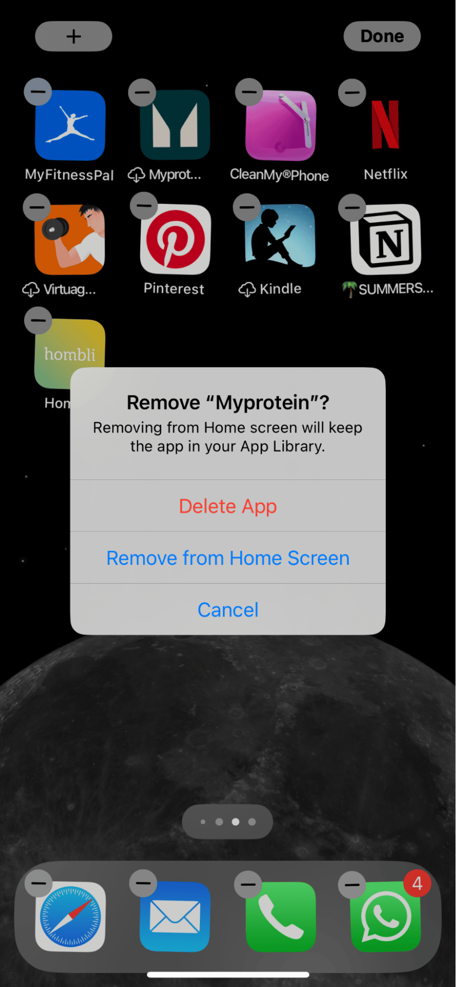 How to remove old app from iPhone