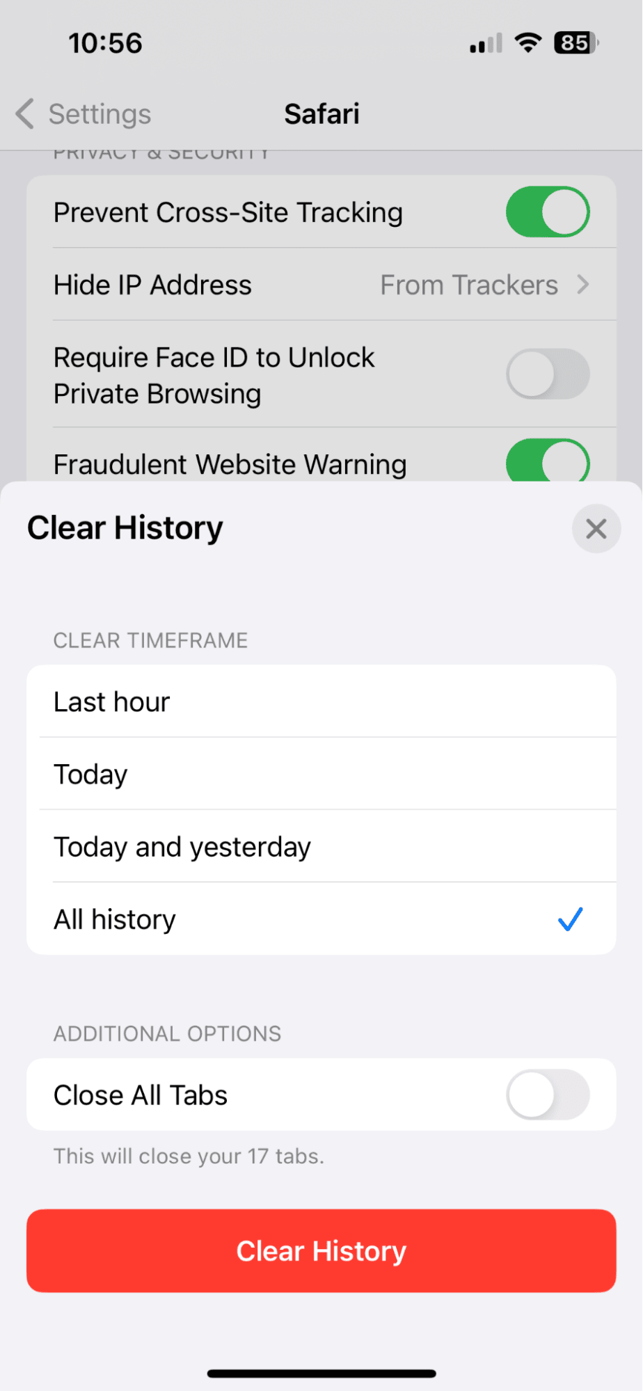 How to clear Safari cache on iPhone