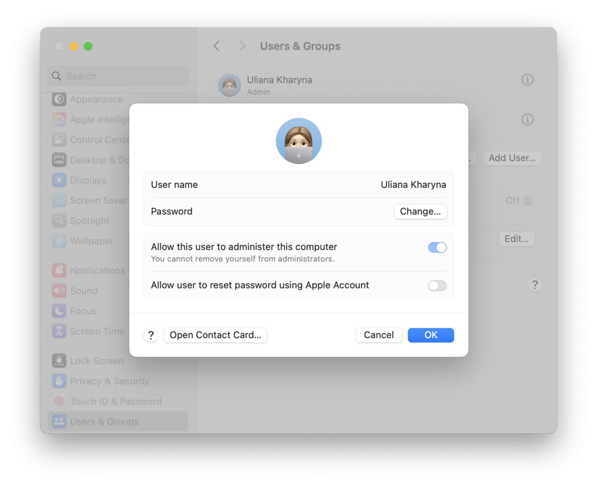 login password