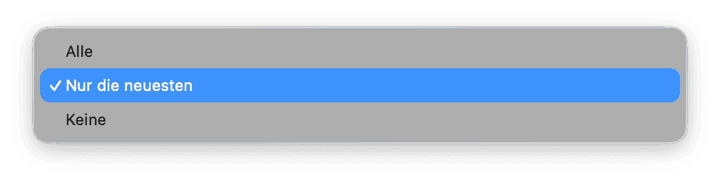 &Ouml;ffne die Mail App, w&auml;hle oben aus dem Men&uuml; Mail > Einstellungen > Accounts