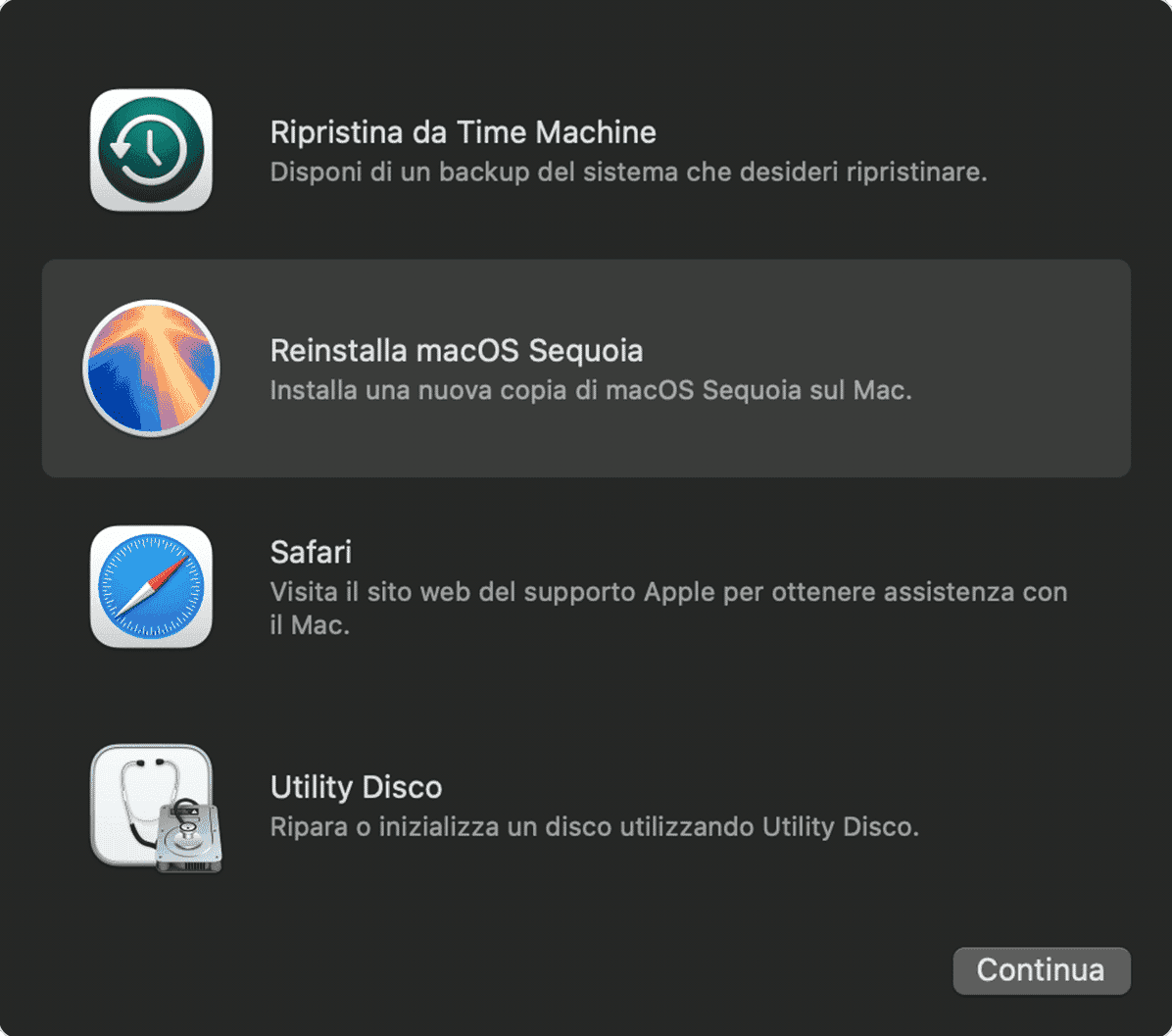 Reinstalla l'app Mail