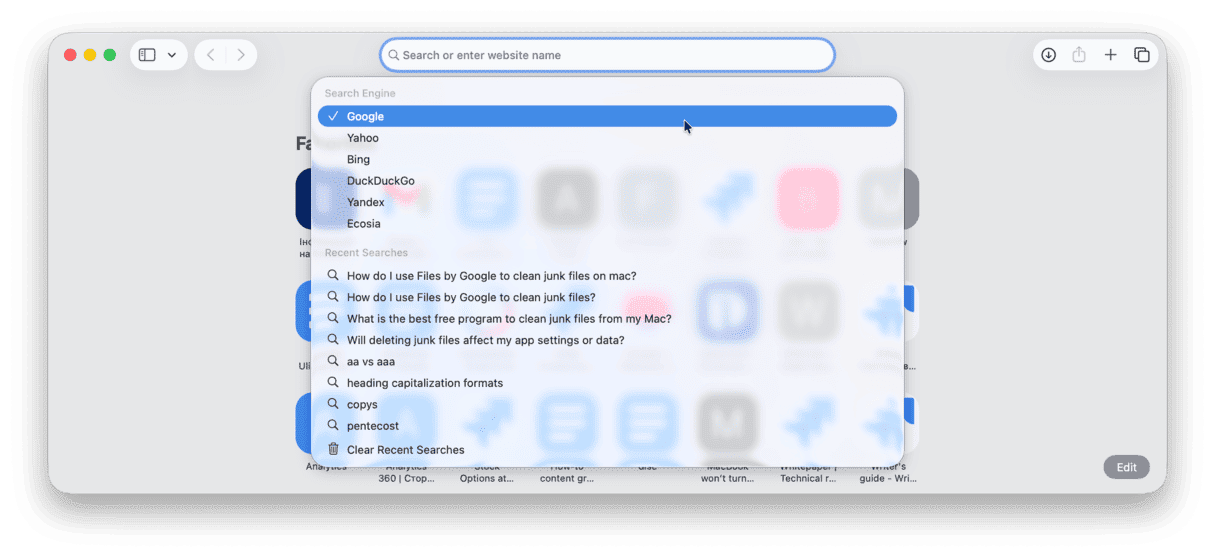 Removing DuckDuckGo from Safari