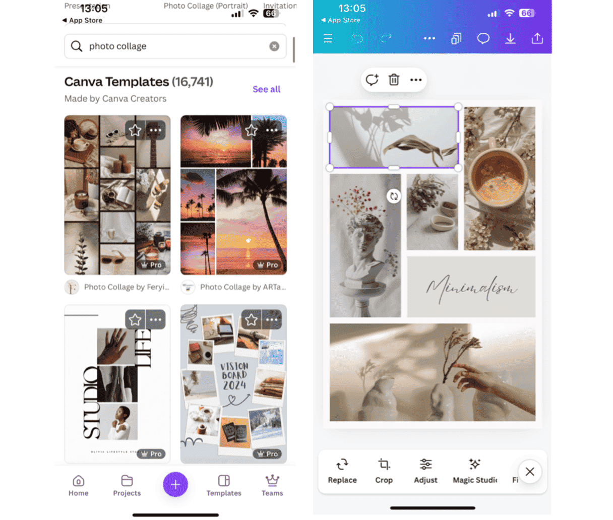 How to combine photos on iPhone