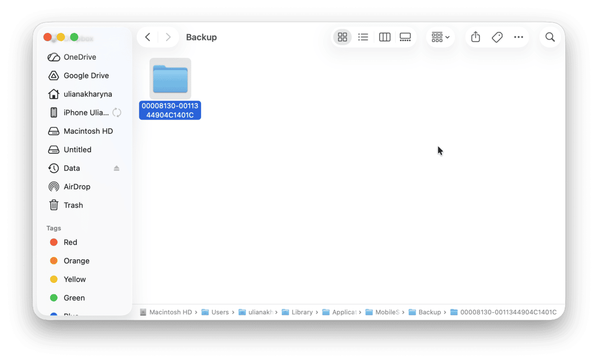 Where are iPhone backups on Mac