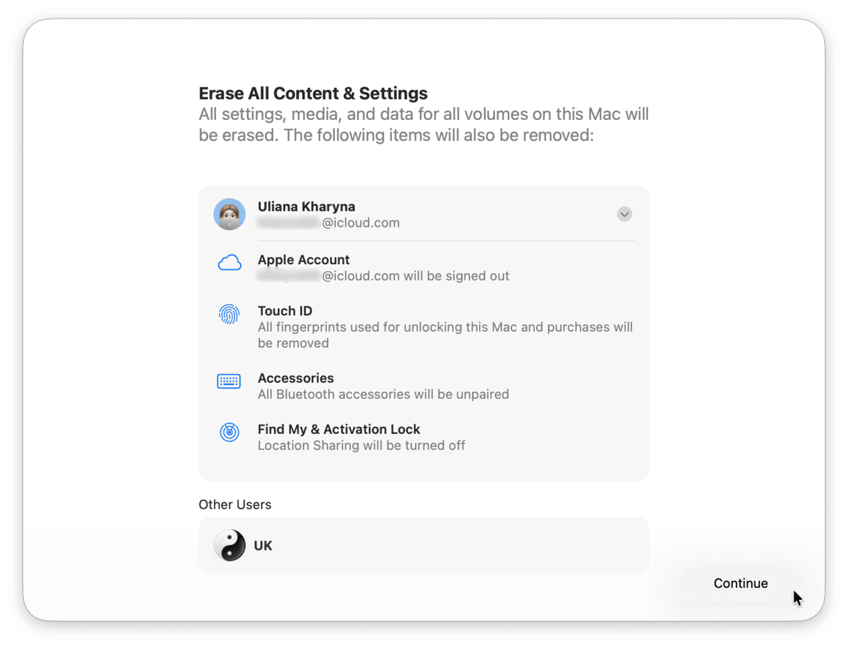 How to factory reset a MacBook
