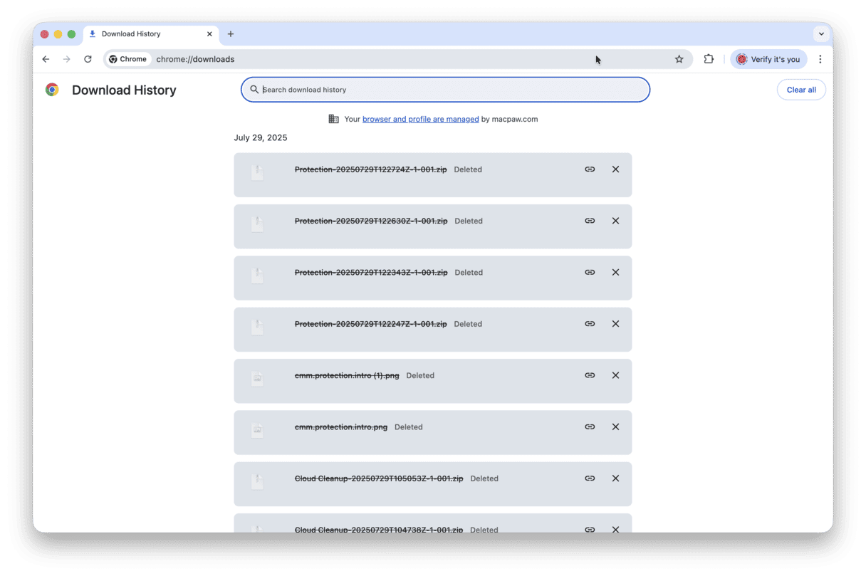 Redownload the file on Mac