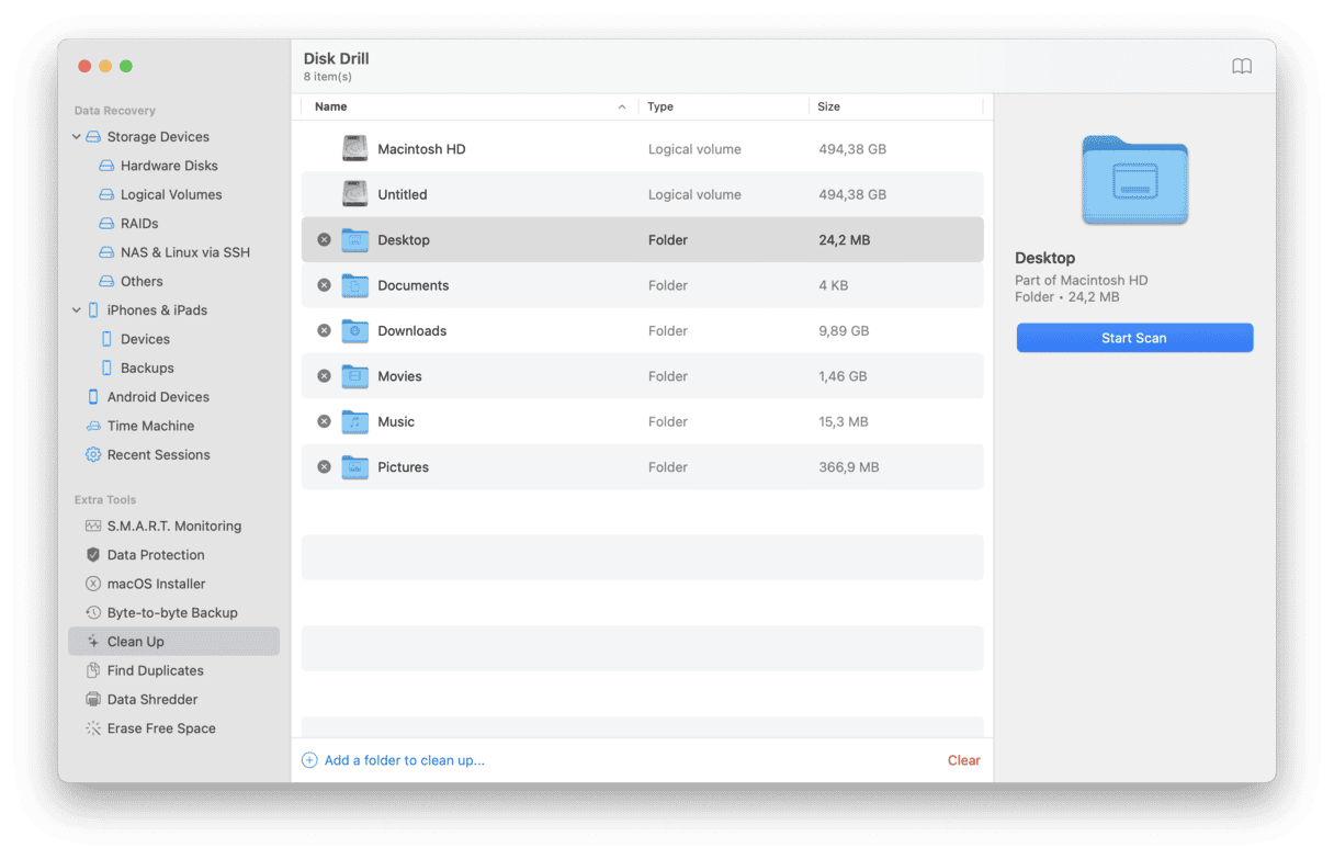 Outro app na minha lista dos melhores apps de limpeza para Mac &eacute; o Disk Drill