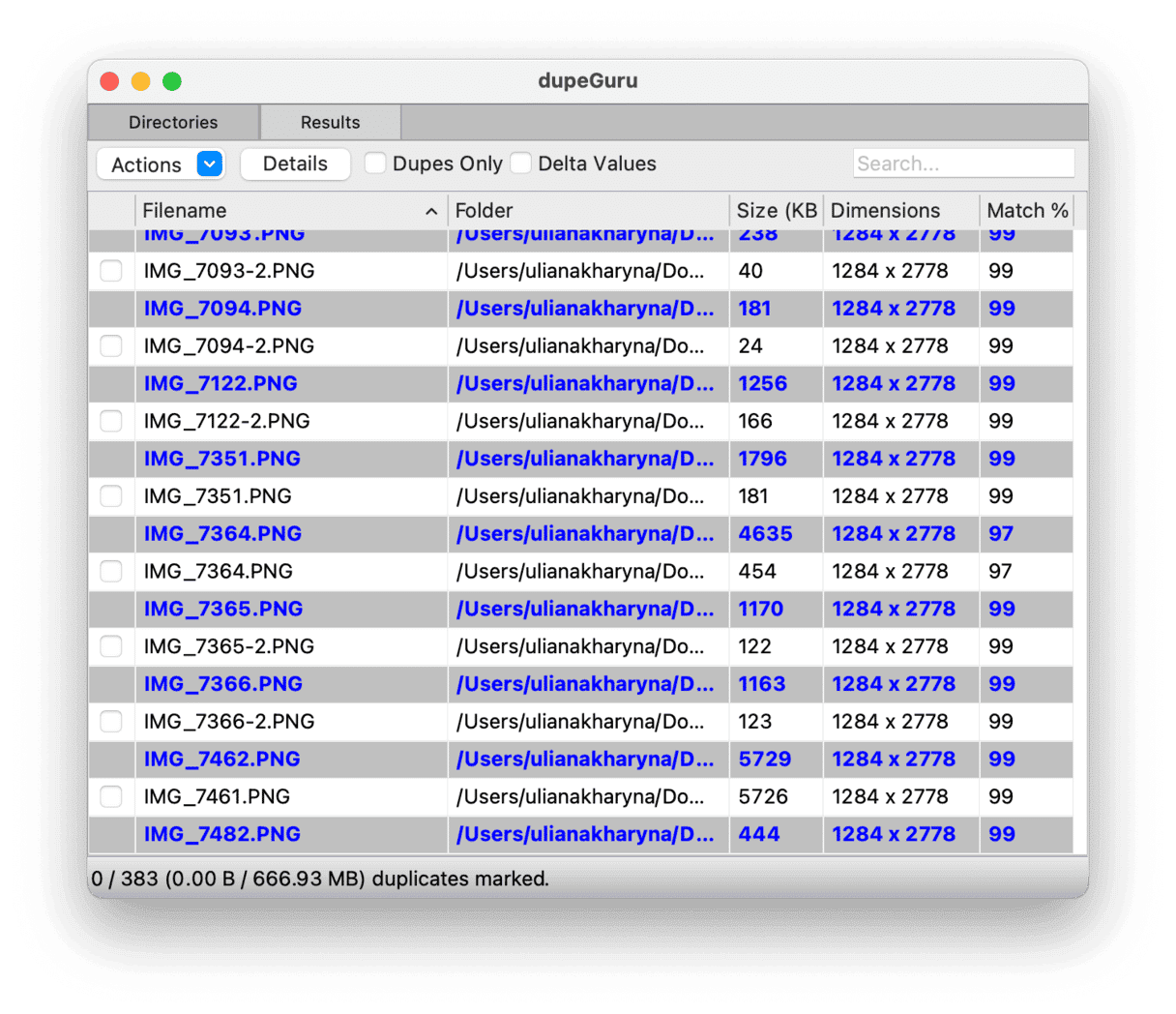 DupeGuru duplicate finder