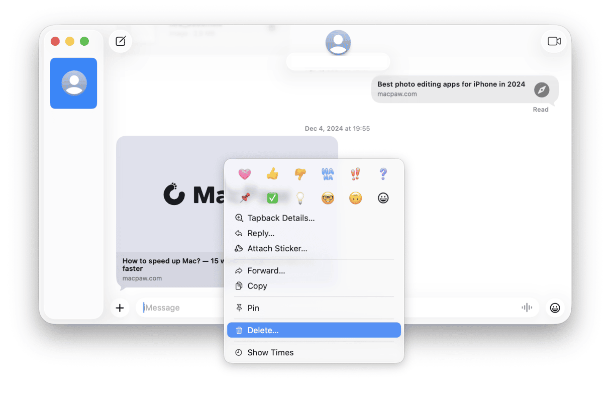 Einzelne Nachrichten und Anh&auml;nge l&ouml;schen