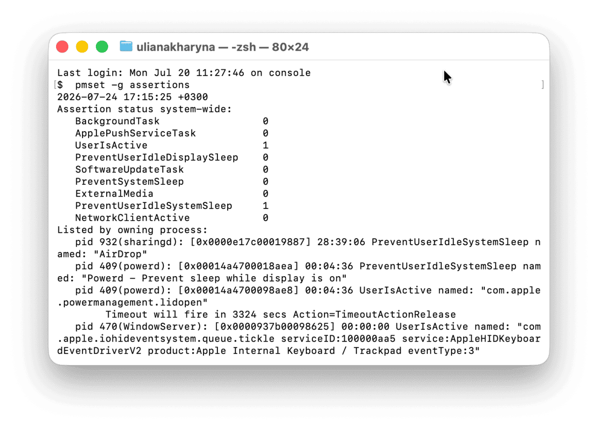 Use Terminal to fix sleep mode issues on Mac