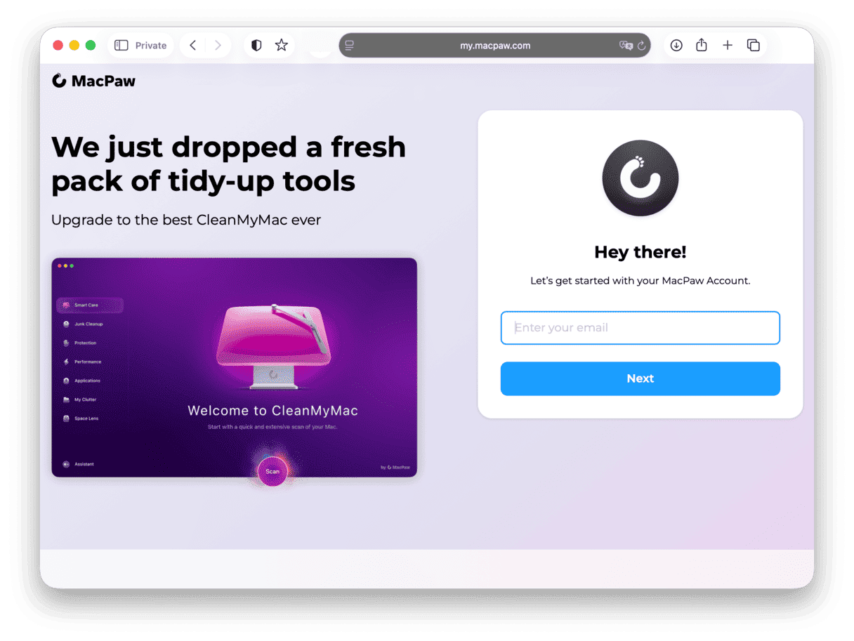 C&oacute;mo actualizar de CleanMyMac X al nuevo CleanMyMac