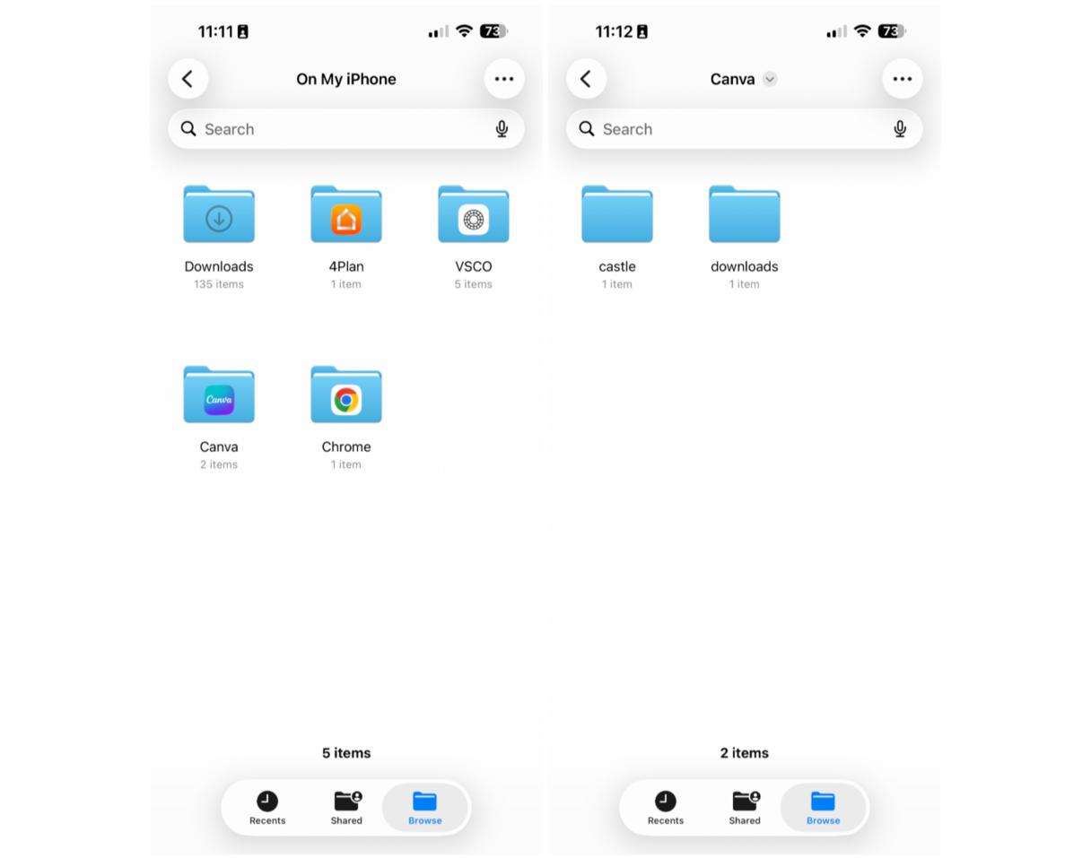 How to find files on iPhone