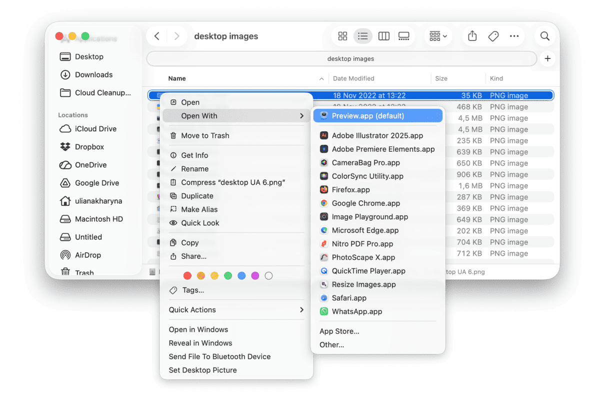 How to open Preview on Mac