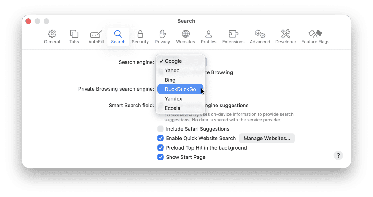 How to remove DuckDuckGo from Safari