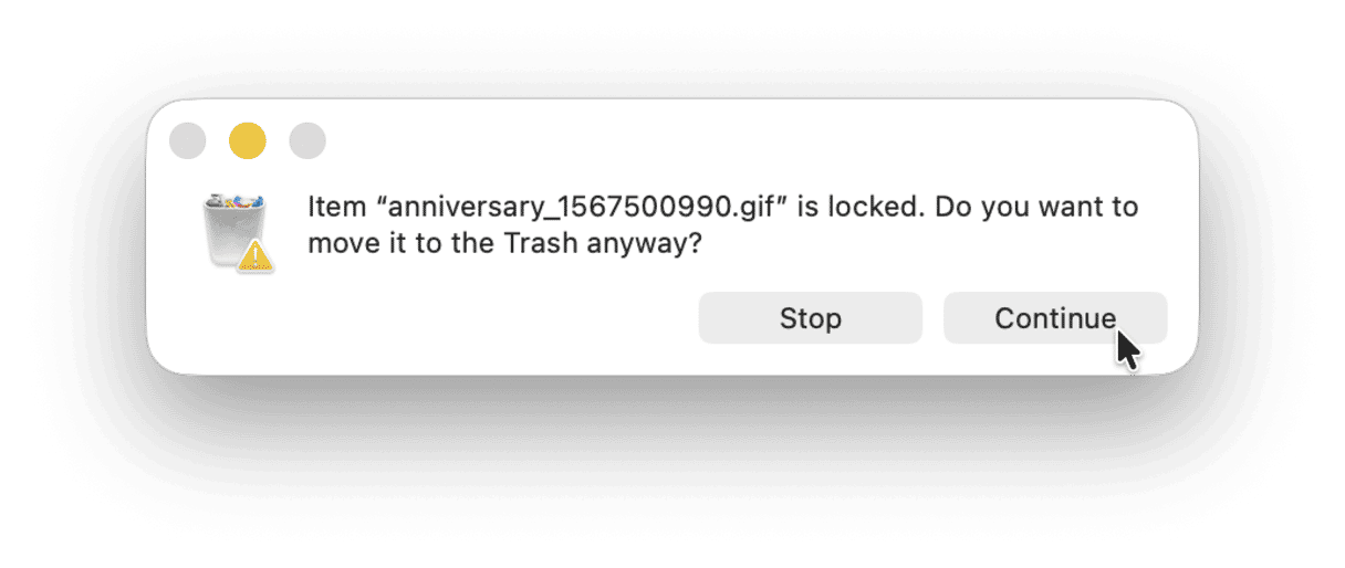 How to check for locked files on Mac