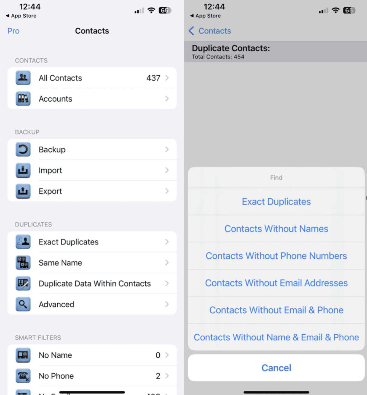 Cleaner - Merge Contacts