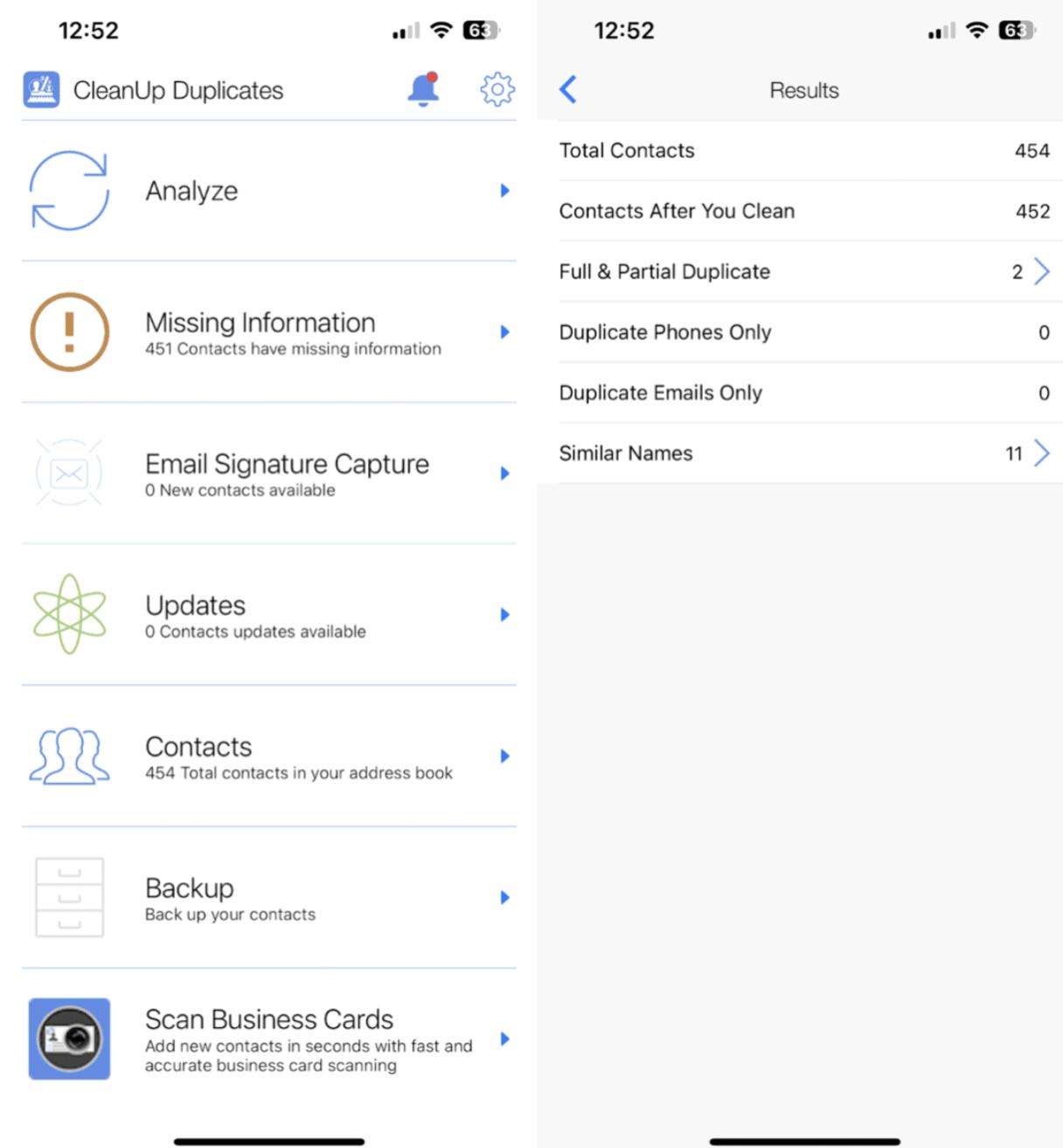 Cleanup Duplicate Contacts!