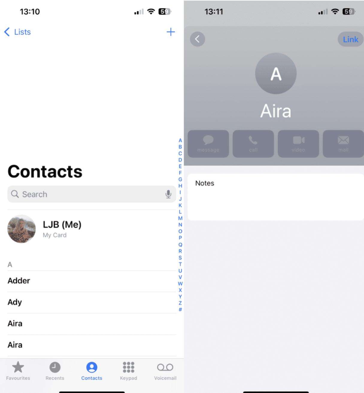 Contacts app duplicates found banner