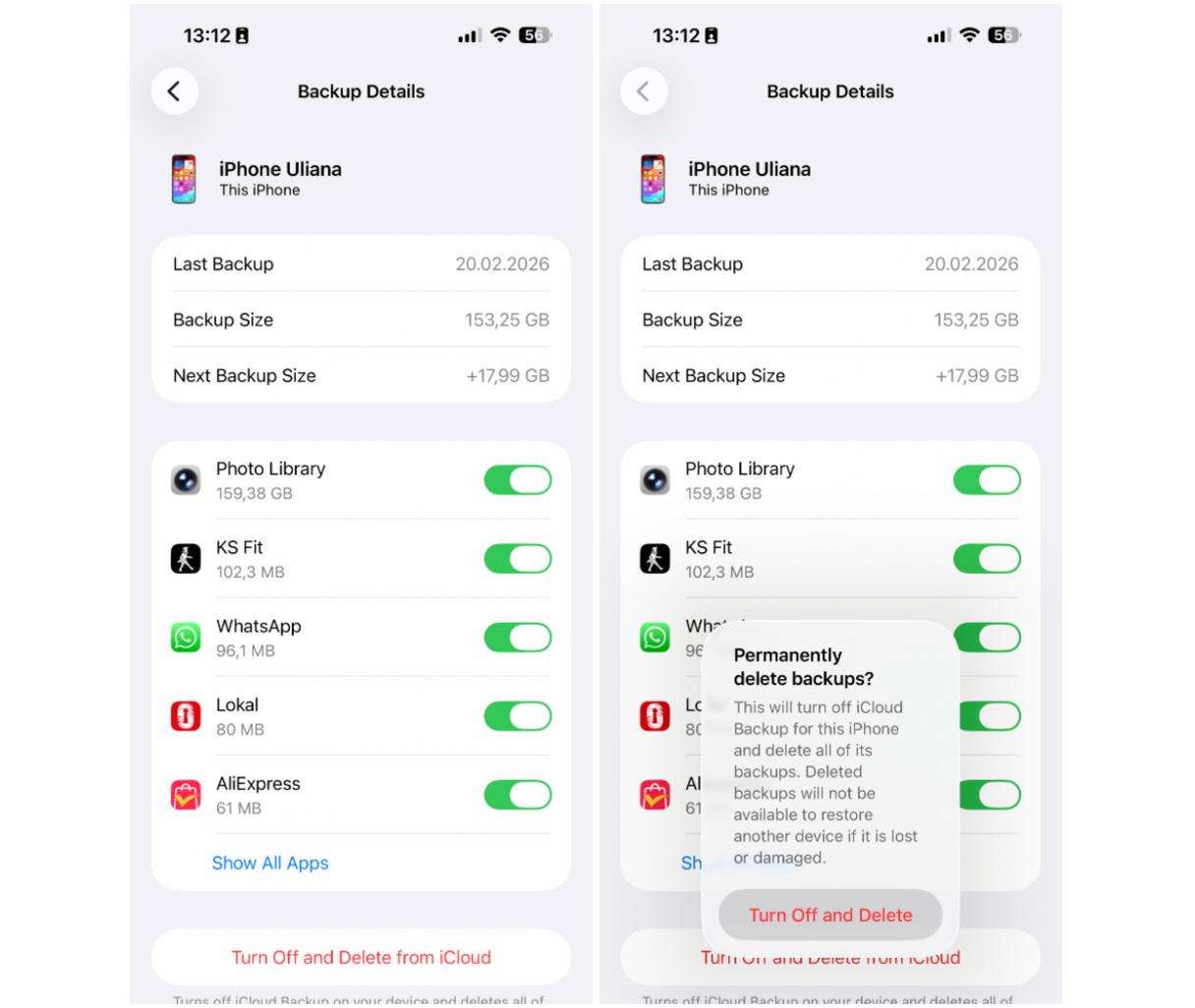 How to delete old backups on iPhone