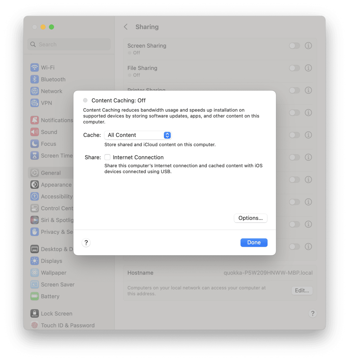 cache de conte&uacute;do